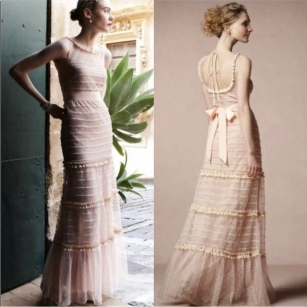 Va et Vien for BHLDN Blush Pink Wedding Dress